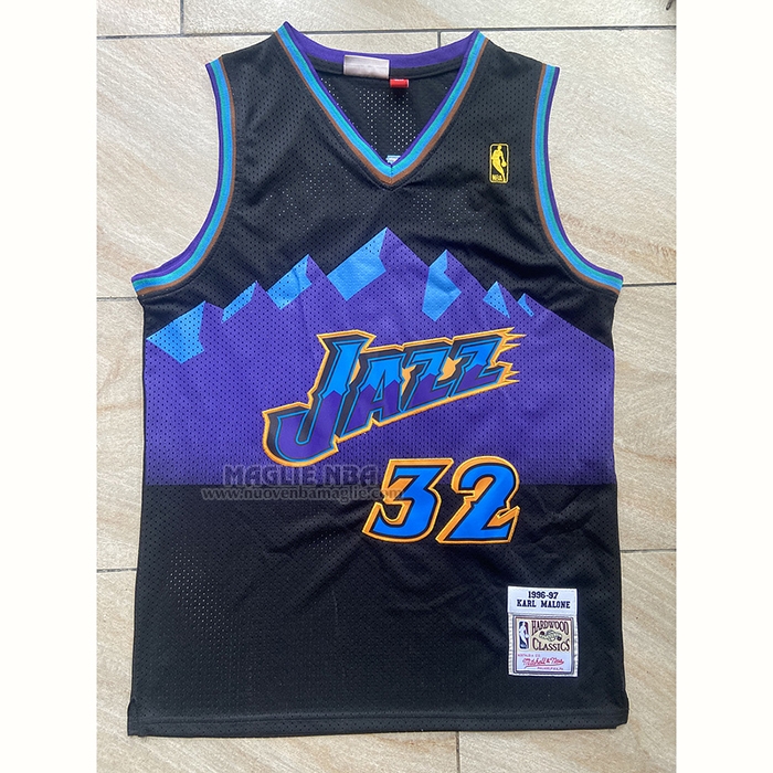 Maglia
 Karl Malone NO 32 Utah Jazz Mitchell & Ness 1996-97 Nero

